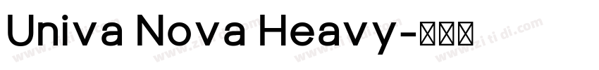 Univa Nova Heavy字体转换